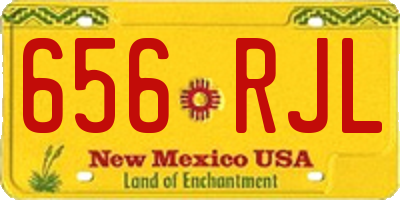 NM license plate 656RJL