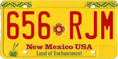 NM license plate 656RJM