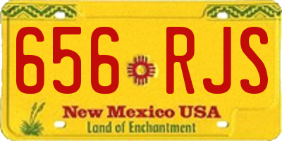 NM license plate 656RJS