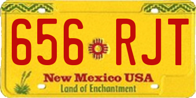 NM license plate 656RJT