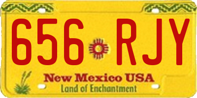 NM license plate 656RJY