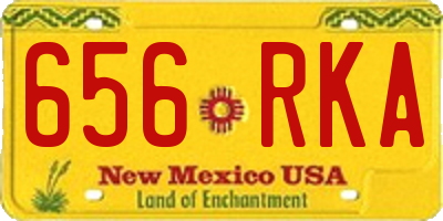 NM license plate 656RKA