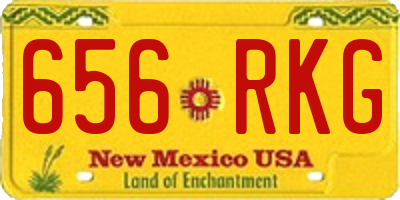 NM license plate 656RKG