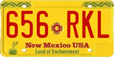 NM license plate 656RKL