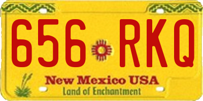 NM license plate 656RKQ