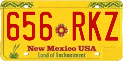 NM license plate 656RKZ