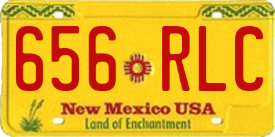 NM license plate 656RLC