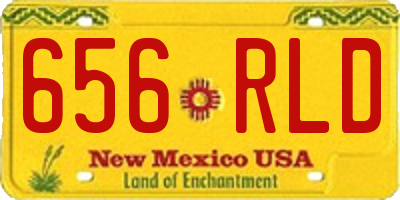 NM license plate 656RLD