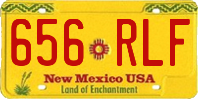 NM license plate 656RLF