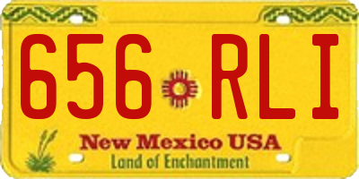 NM license plate 656RLI