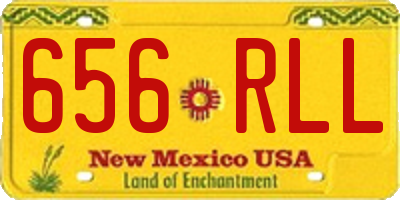 NM license plate 656RLL