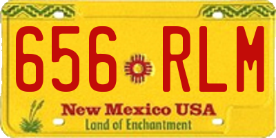 NM license plate 656RLM