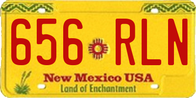 NM license plate 656RLN