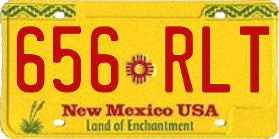 NM license plate 656RLT
