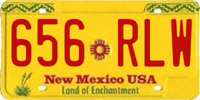 NM license plate 656RLW