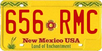 NM license plate 656RMC