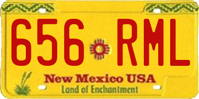 NM license plate 656RML