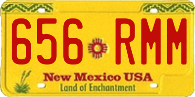 NM license plate 656RMM