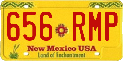 NM license plate 656RMP