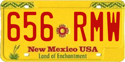 NM license plate 656RMW