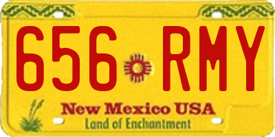 NM license plate 656RMY