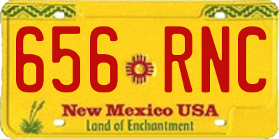 NM license plate 656RNC