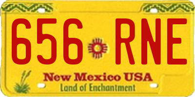 NM license plate 656RNE