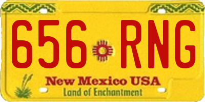 NM license plate 656RNG