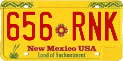 NM license plate 656RNK