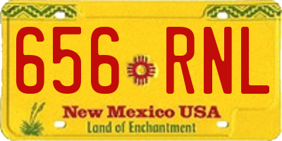 NM license plate 656RNL