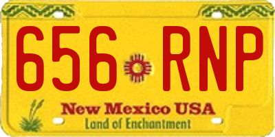 NM license plate 656RNP