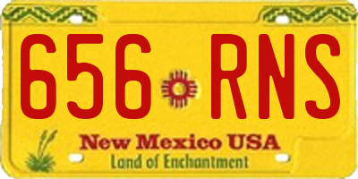 NM license plate 656RNS
