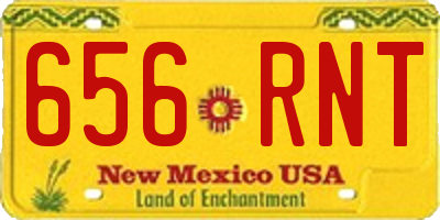 NM license plate 656RNT