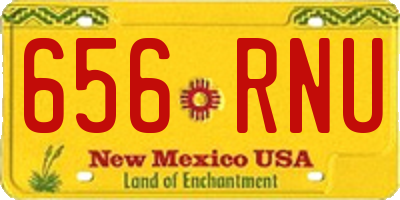 NM license plate 656RNU