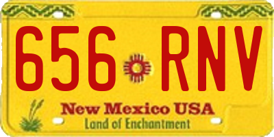 NM license plate 656RNV