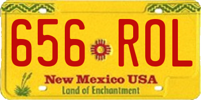 NM license plate 656ROL