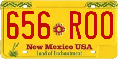 NM license plate 656ROO