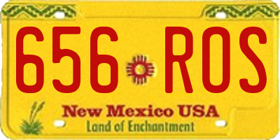 NM license plate 656ROS