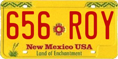 NM license plate 656ROY