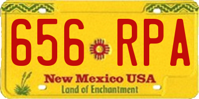 NM license plate 656RPA