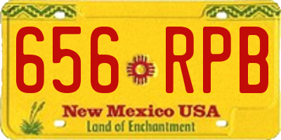 NM license plate 656RPB