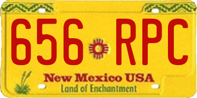 NM license plate 656RPC