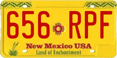 NM license plate 656RPF