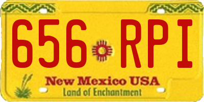 NM license plate 656RPI
