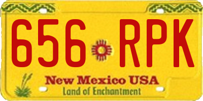 NM license plate 656RPK