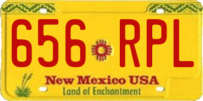NM license plate 656RPL