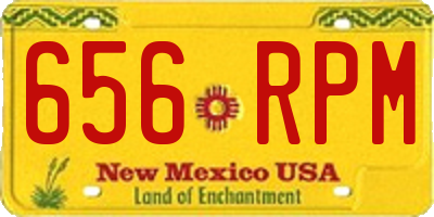 NM license plate 656RPM