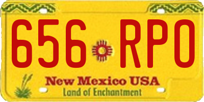 NM license plate 656RPO
