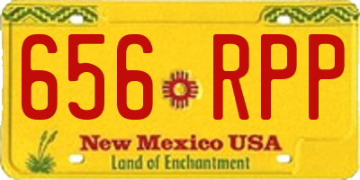 NM license plate 656RPP