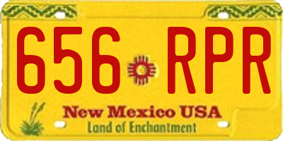 NM license plate 656RPR